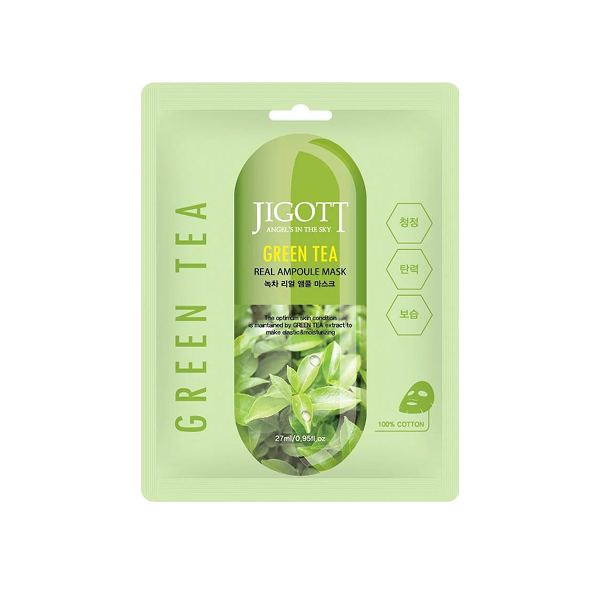 Jigott Green Tea Real Ampoule Mask