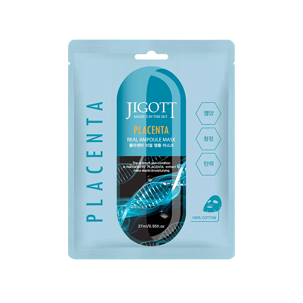 Jigott Masque en tissu visage à base de placenta végétal
