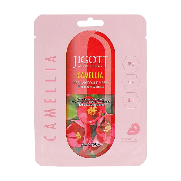 Jigott Masque tissu à l'extrait de camélia pour visage